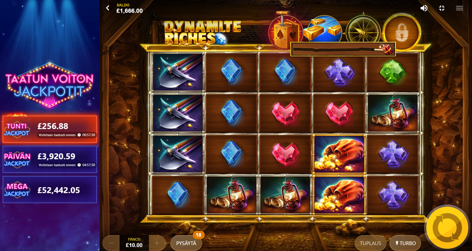 Dynamite riches jackpot casino