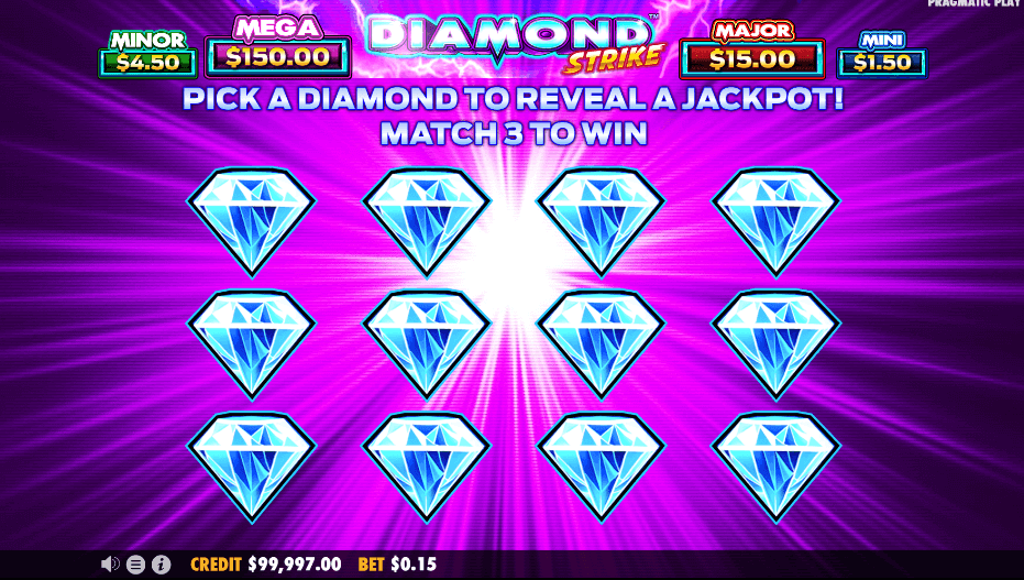 Spins Grátis da Slot Diamond Strike
