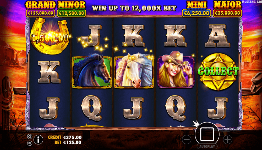 Símbolo Wild da Slot Mustang Gold