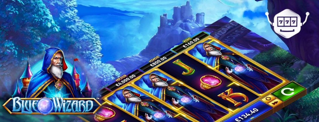 Der Fire Blaze: Blue Wizard Spielautomat von Playtech
