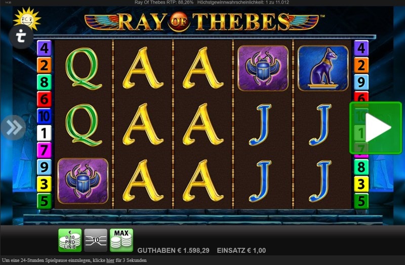 Ray of Thebes Slot