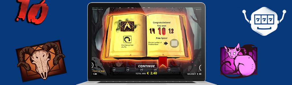 Free-Spins bei Book of Shadows