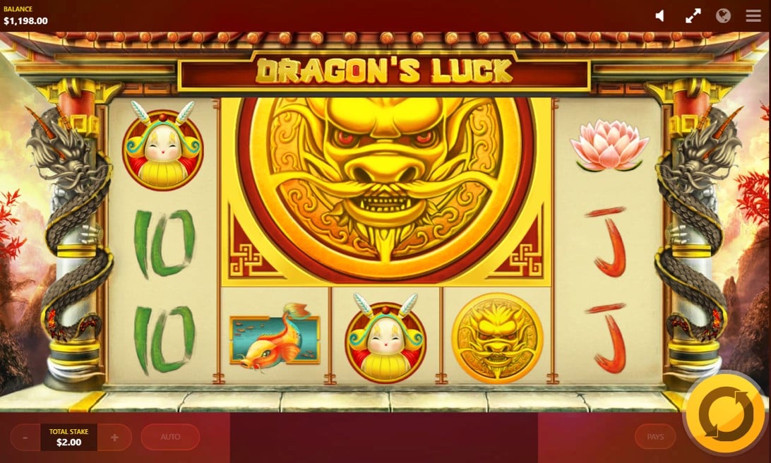 Dragon's Luck Slot Spieloberfl&auml;che