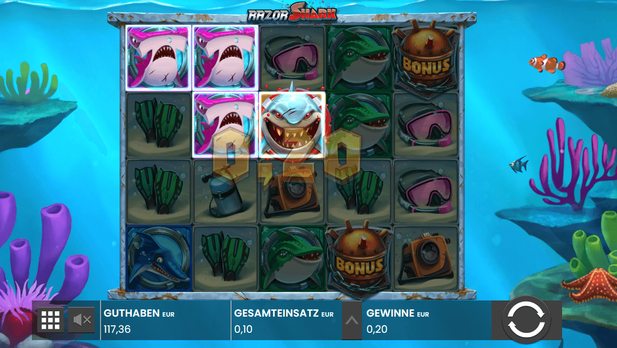 Razor Shark Slot Screenshot im Spiel