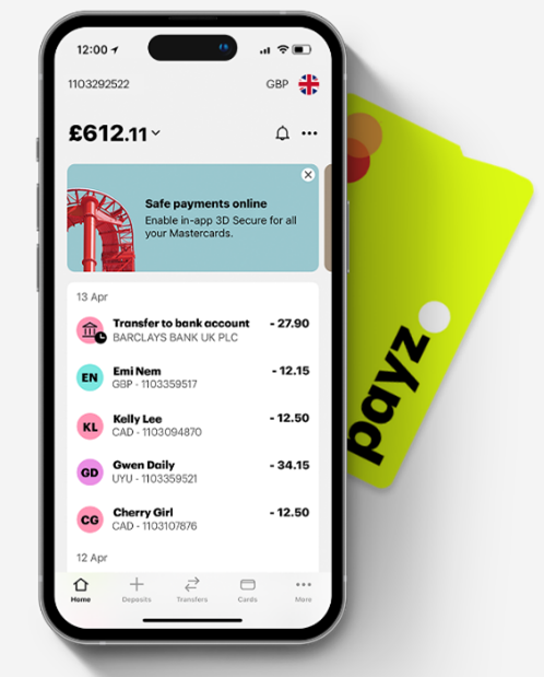 Payz als mobile Zahlungmsethode