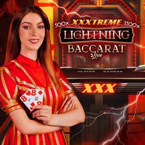 XXXtreme Lightning Baccarat game thumbnail by Evolution OSS