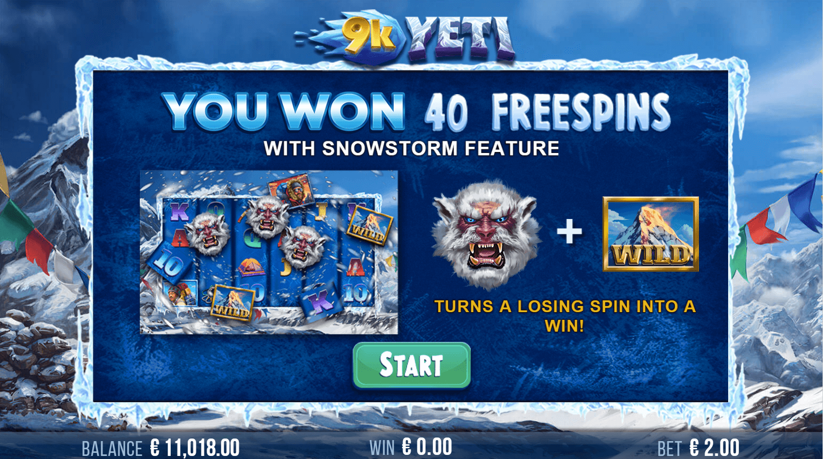 The 9K Yeti Slot Game | 50 Free Spins | PlayOJO