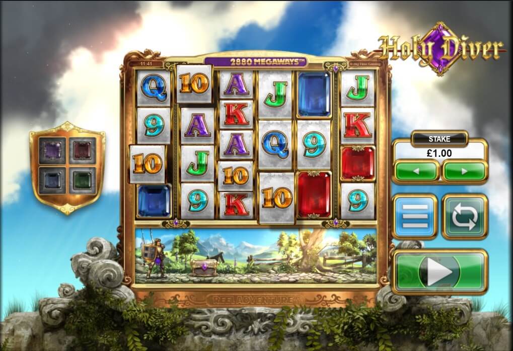 Reels and Reel Adventure mechanic on Big Time Gaming’s hit Holy Diver video slot