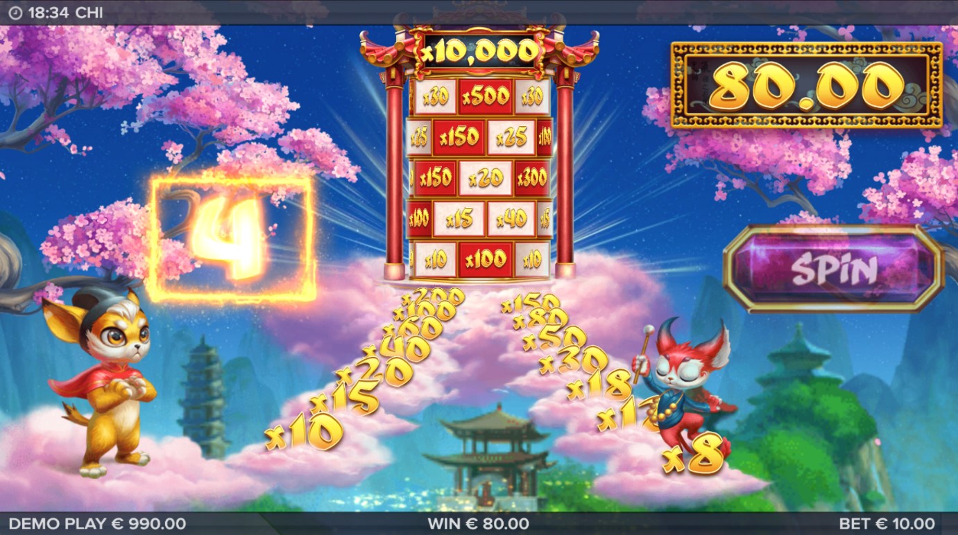 Stairway To Heaven bonus game in Chi online slot