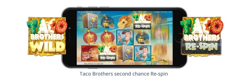 Taco Brothers slot features on mobile