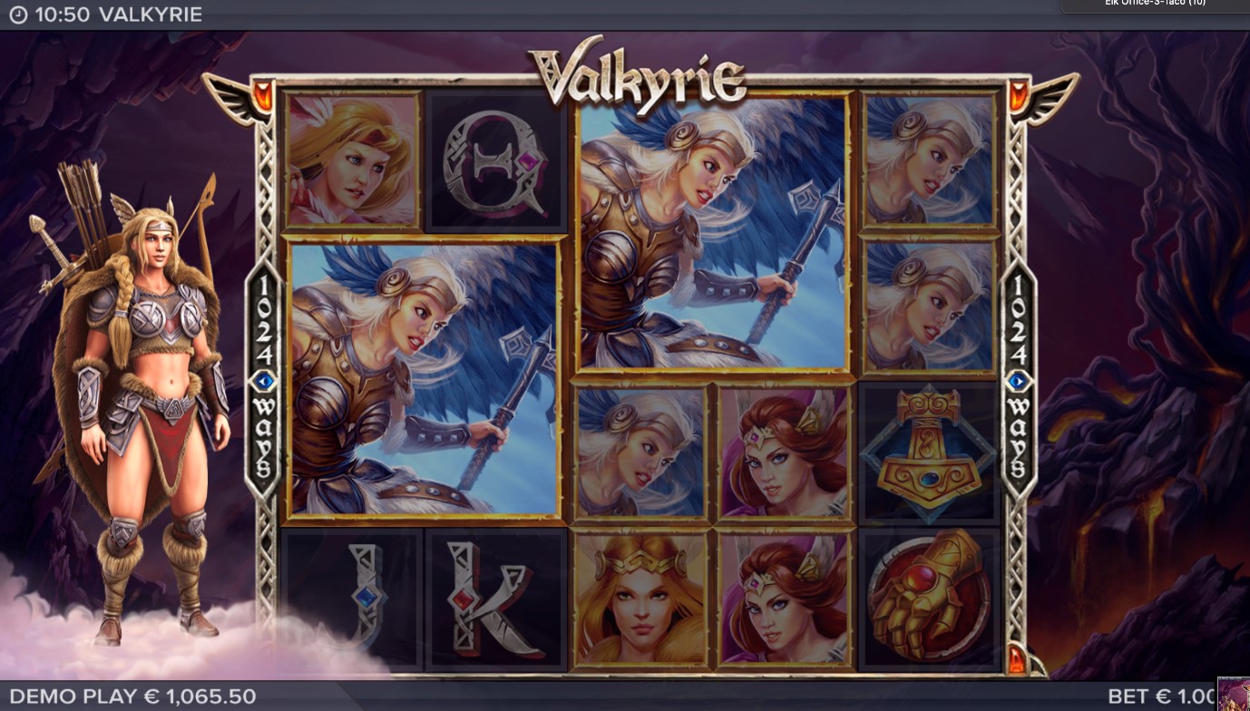 Epic Symbols feature in Valkyrie online slot game by ELK Studios