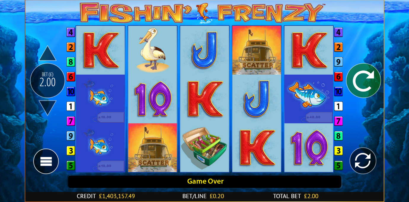 Fishin’ Frenzy online slot – free Games feature and a novel theme