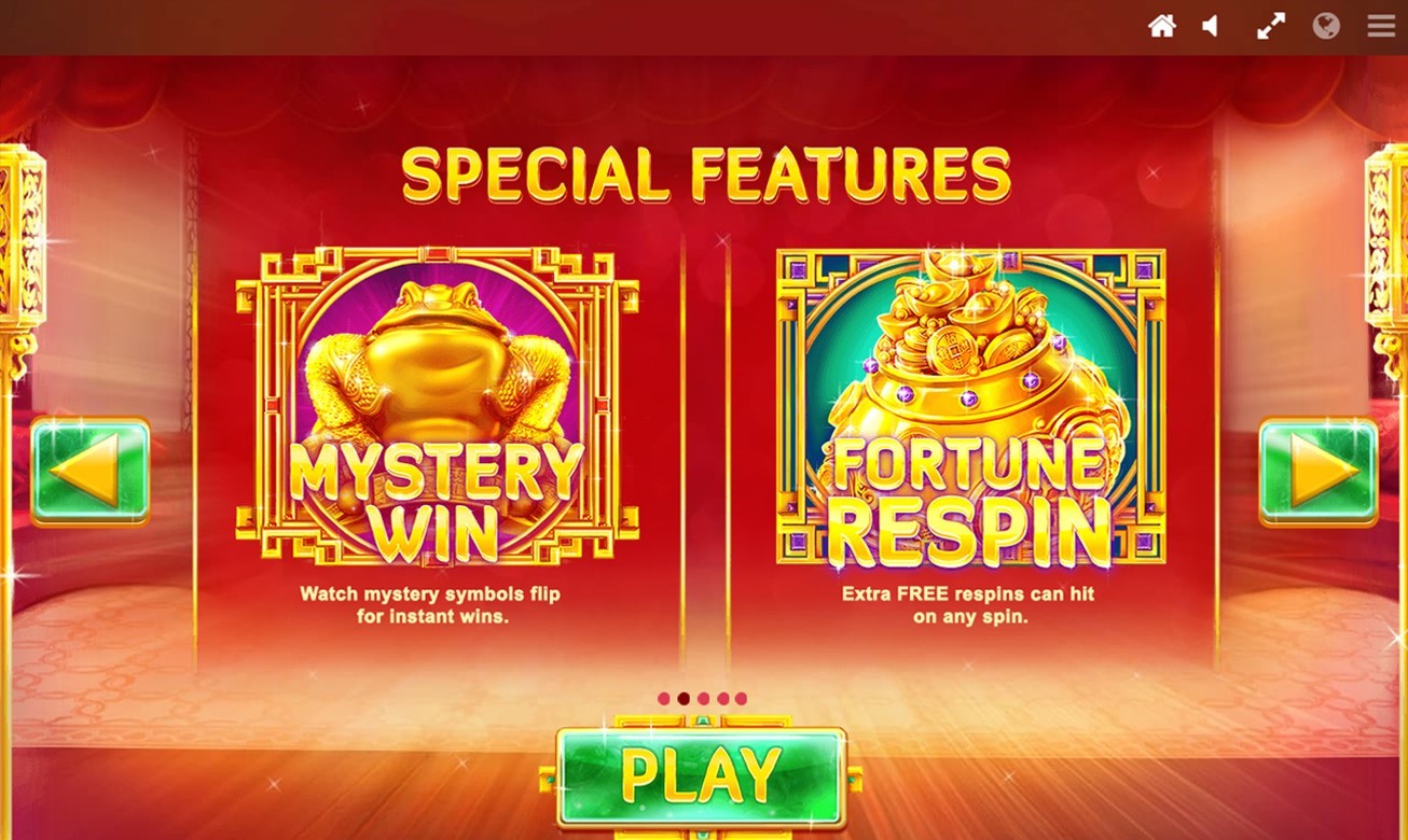 Special Features information from PlayOJO’s Fortune House video slot
