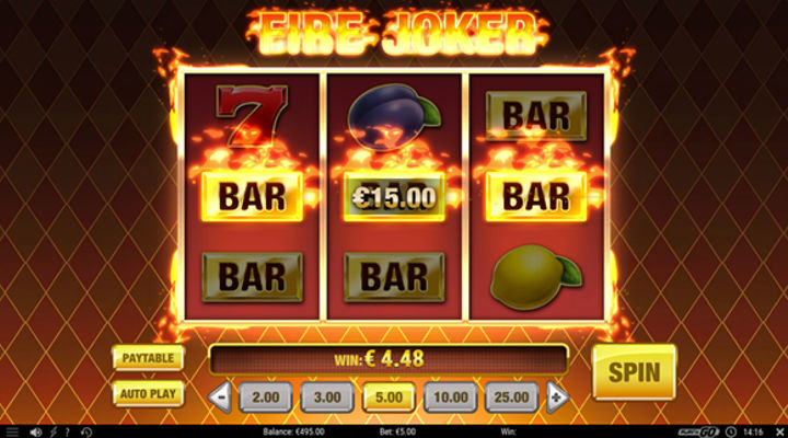 Fire Joker Slot Screenshot
