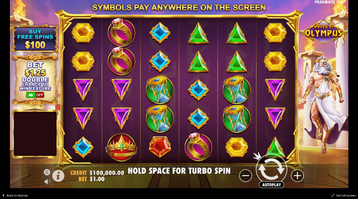 Gates of Olympus Slot Screenshot