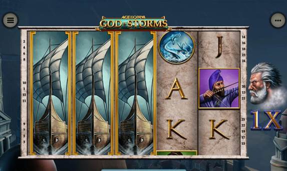 Screenshot from God of Storms Slot