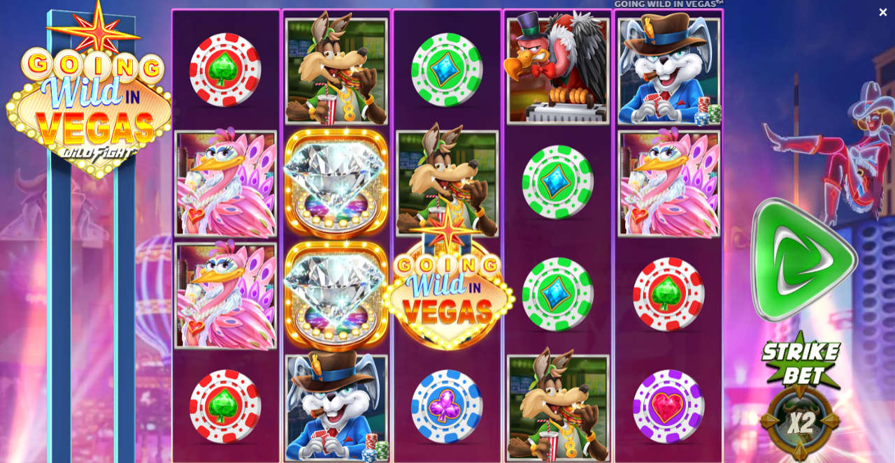 Going Wild in Vegas Wild Fight Slot Win