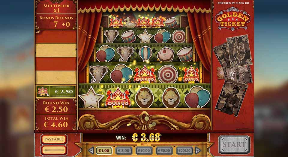 Roll up roll to play the Golden Ticket slot PlayOJO
