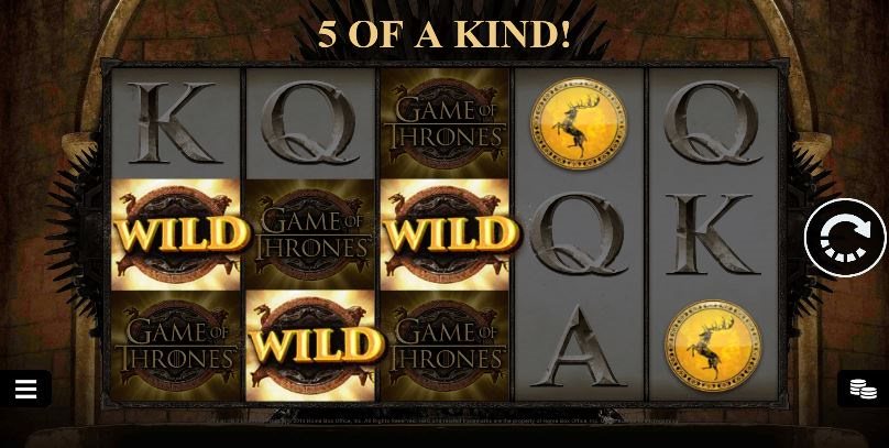 Game of Thrones slot features