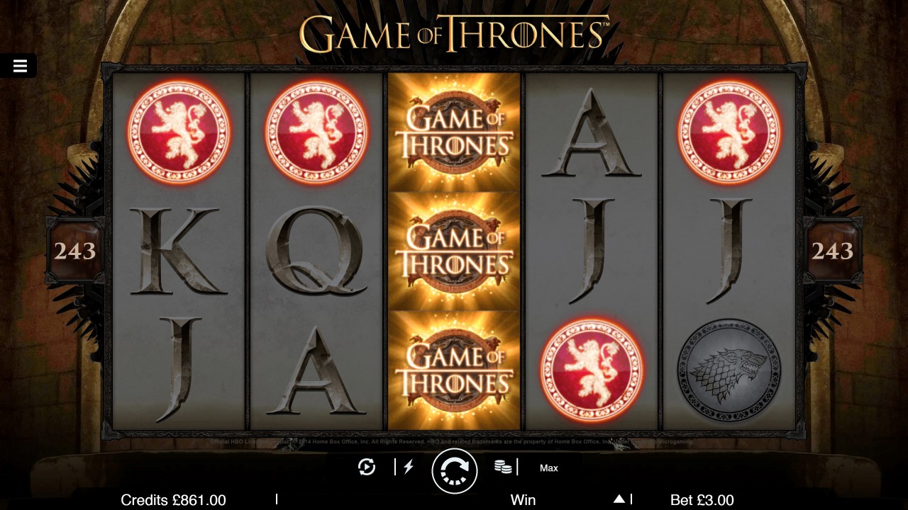 Scatters, Instant Wins & Free Spins - Game of Thrones slot game