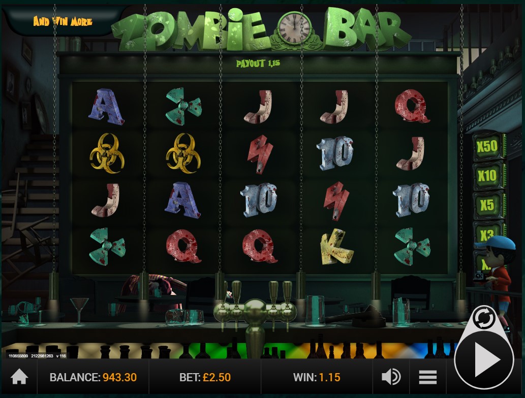 GVG’s Zombie Bar video slot game