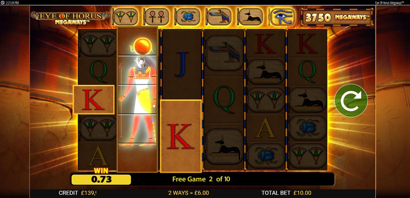 Enhance your Free Spins wins with Horus Wilds
