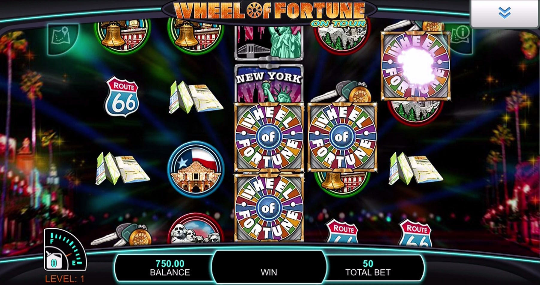 Mystery Wilds appear during Wheel of Fortune On Tour video slot game at PlayOJO