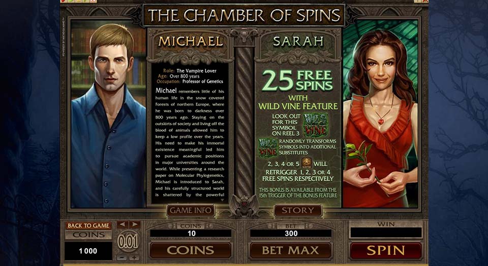 Immortal Romance – The Chamber of spins: Michael and Sarah
