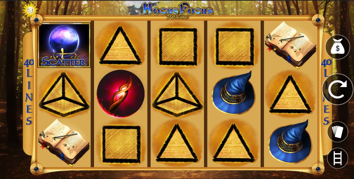 Cascading symbols during Hocus Pocus online slot spin