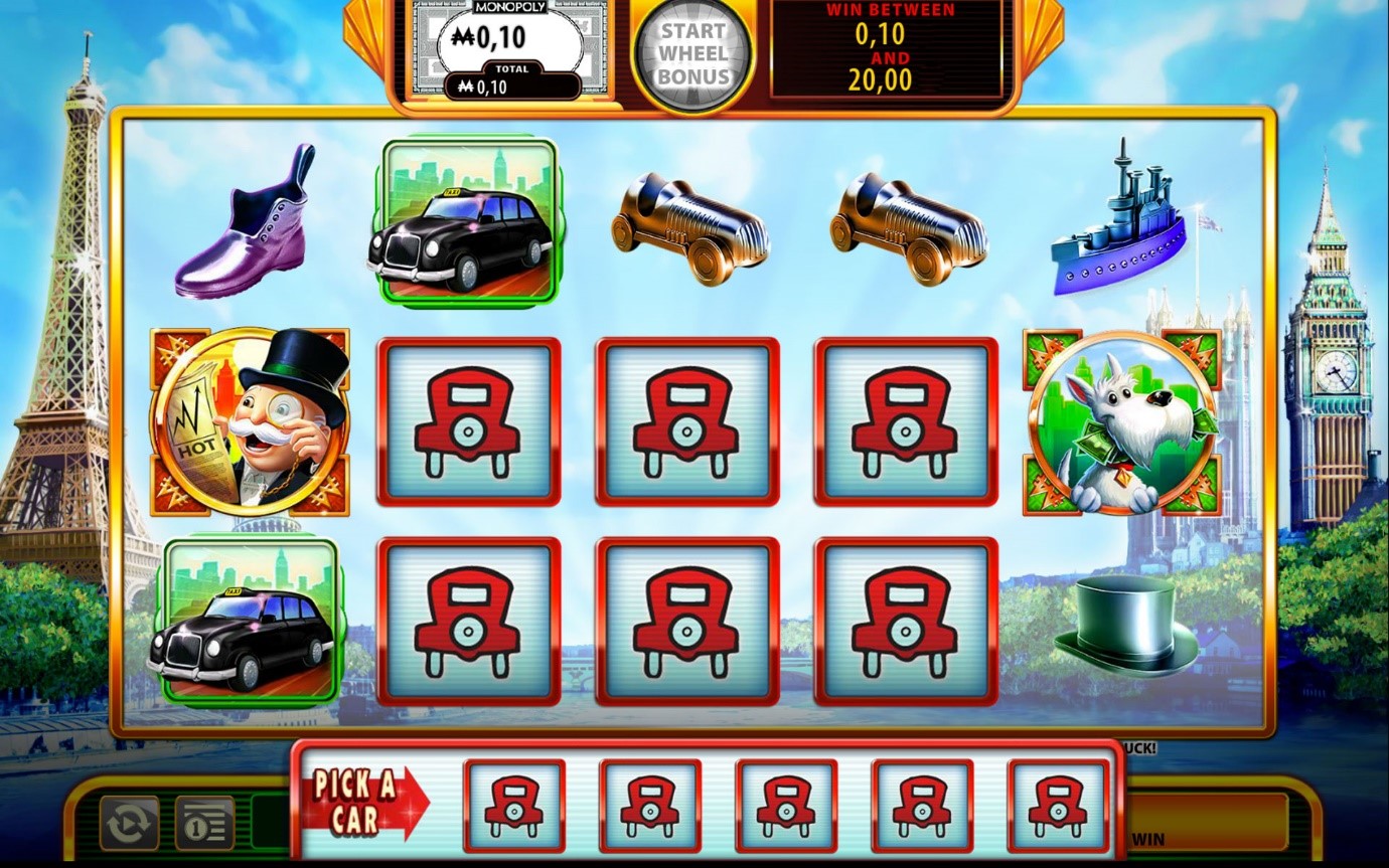 find Free Parking on Super Monopoly Money slots game