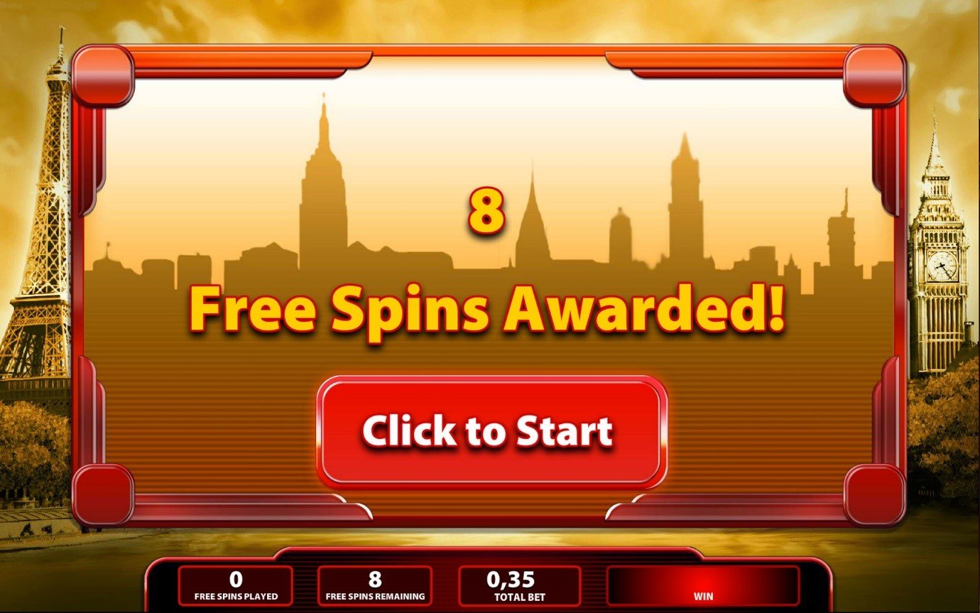 Click to start to play Super Monopoly Money and win 8 free spins Awarded