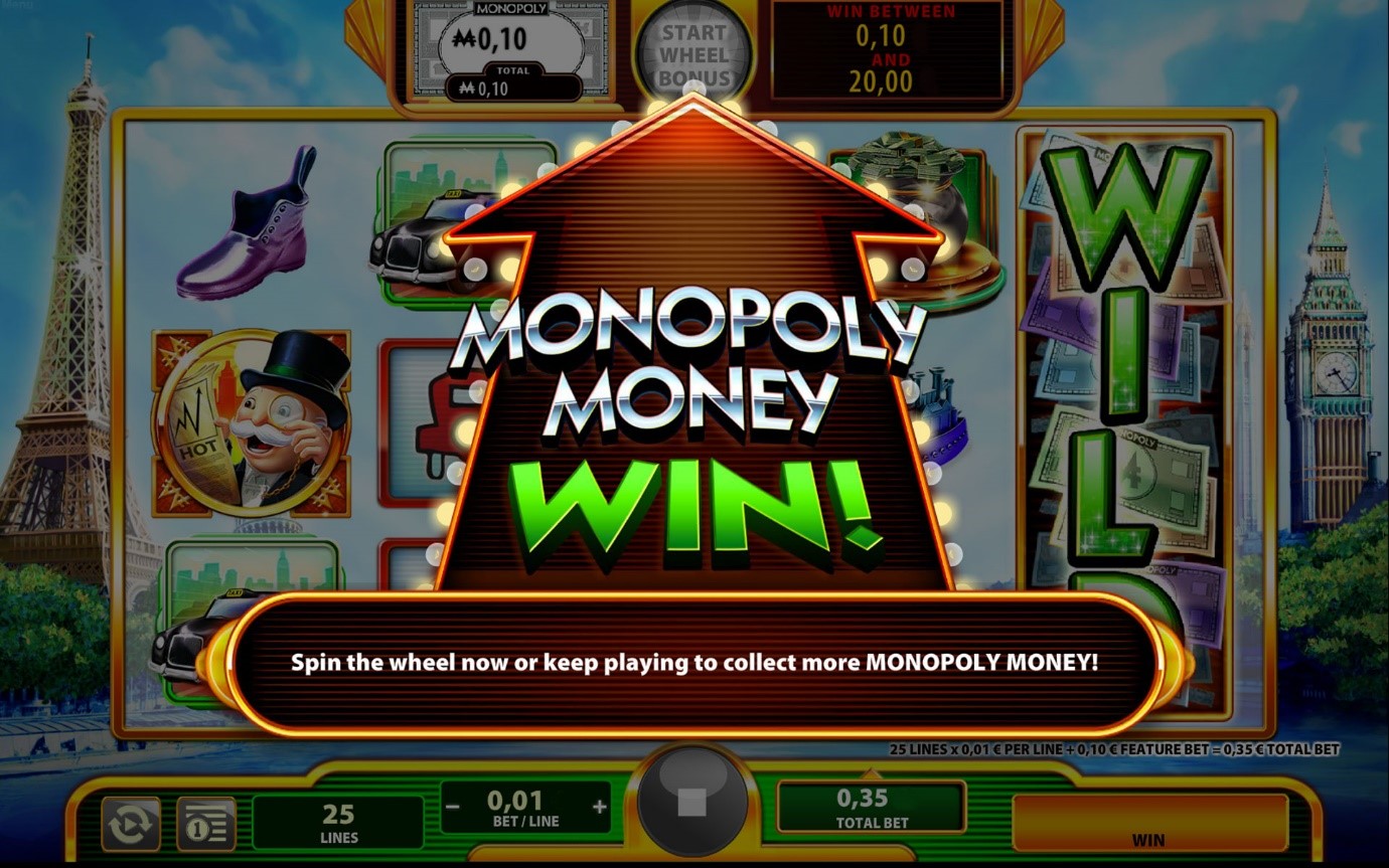 Monopoly Money Wild – spin and win