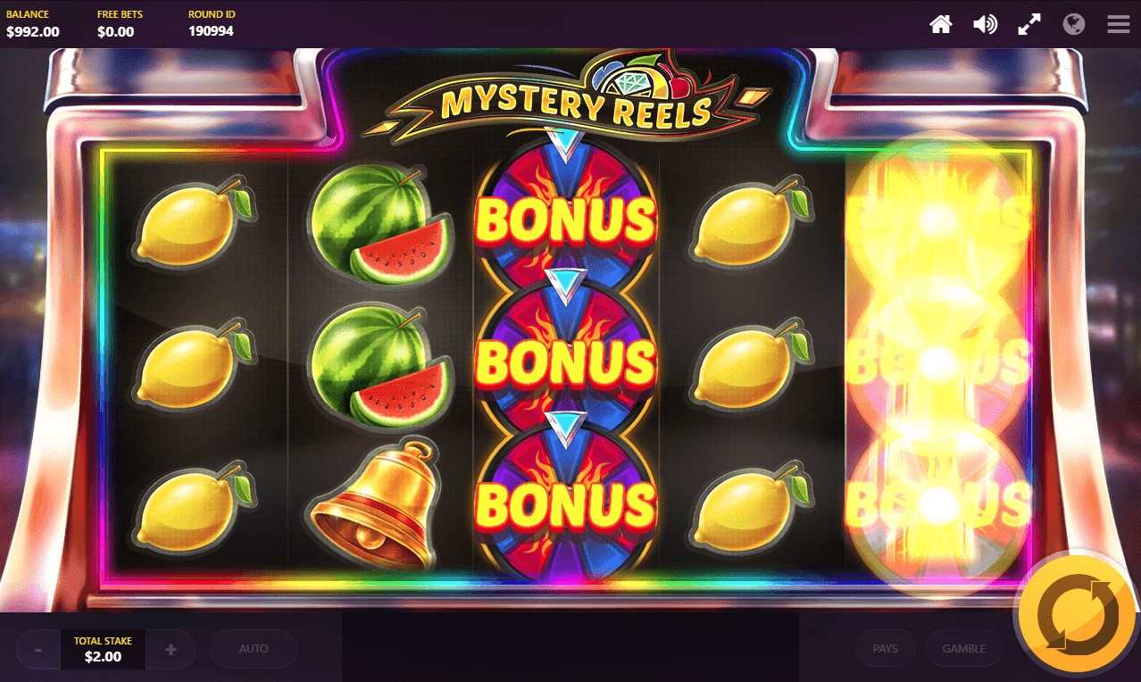 Mystery Reels video slot bonus symbols