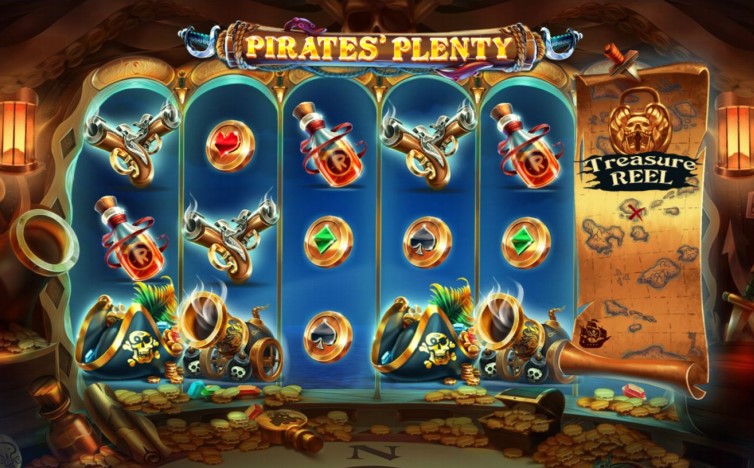 Immortal Romance – “Pirates’ Plenty The Sunken Treasure online slot screenshot