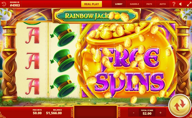Rainbow Jackpots Slot Screenshot