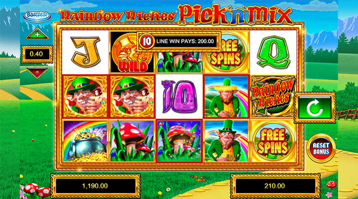 Rainbow Riches Pick'n'Mix slot | 94-98% RTP | PlayOJO