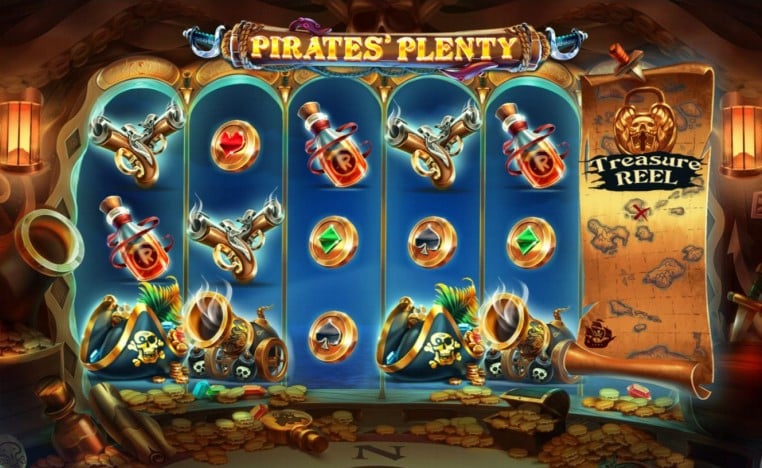 : PlayOJO’s Pirates Plenty video slot game in action