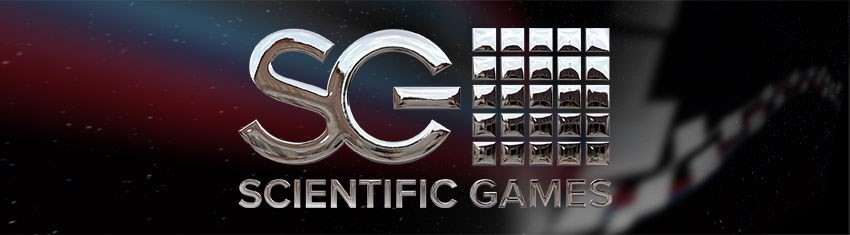 Silver rendering of the logo of gaming technology provider Scientific Games