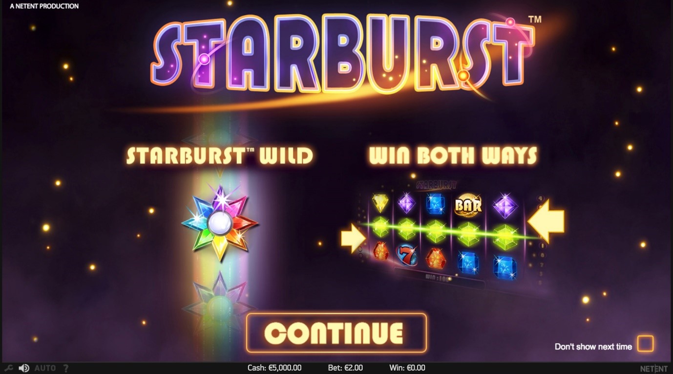 Win Both Ways and Starburst Wild – Starburst slots game