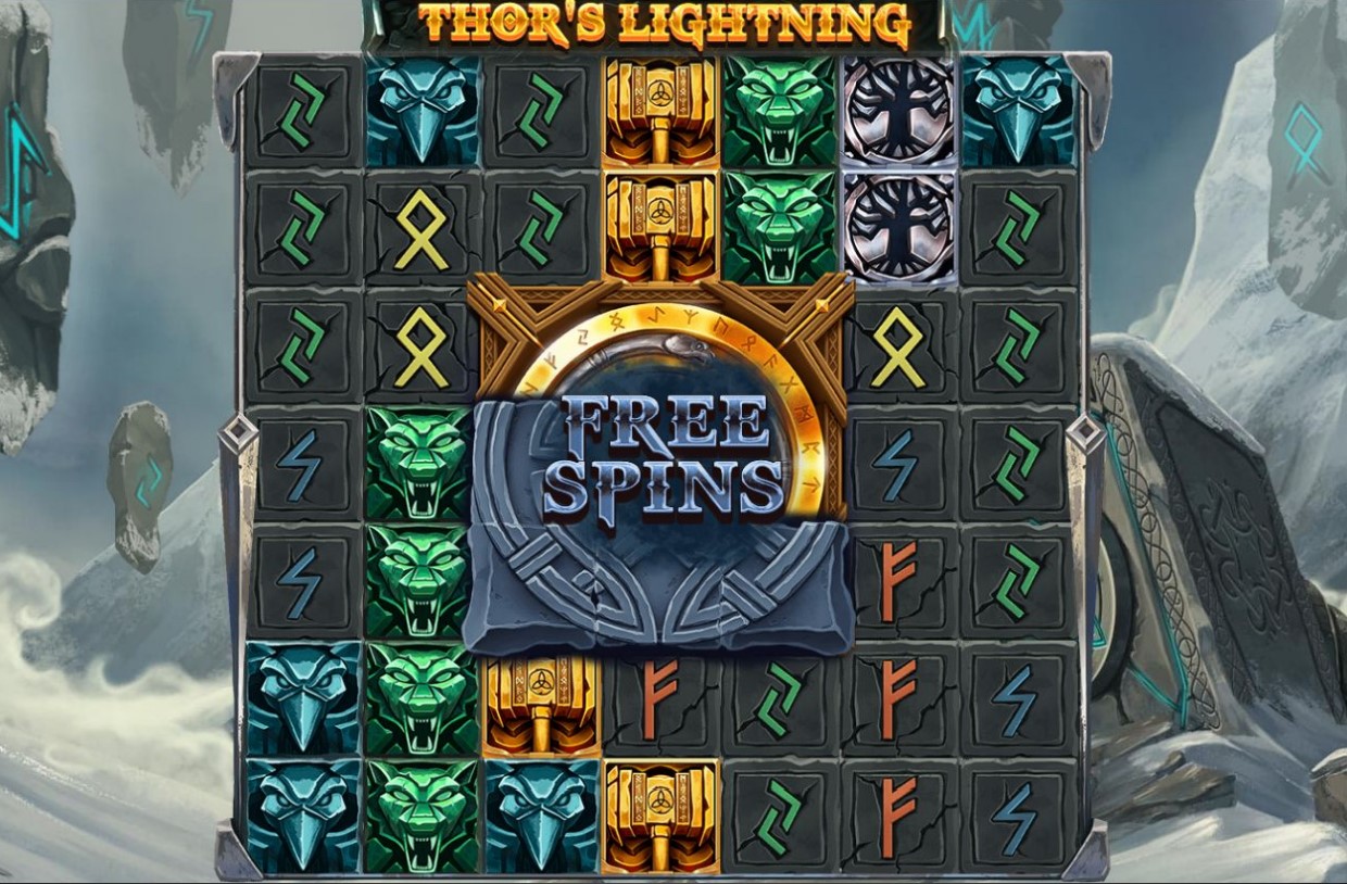 Screenshot from Thor’s Lightning slot from PlayOJO casino