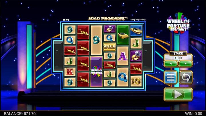 Wheel of Fortune Megaways slot screenshot