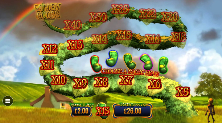 SJack and the Beanstalk bonus feature from Wish Upon a Jackpot slot