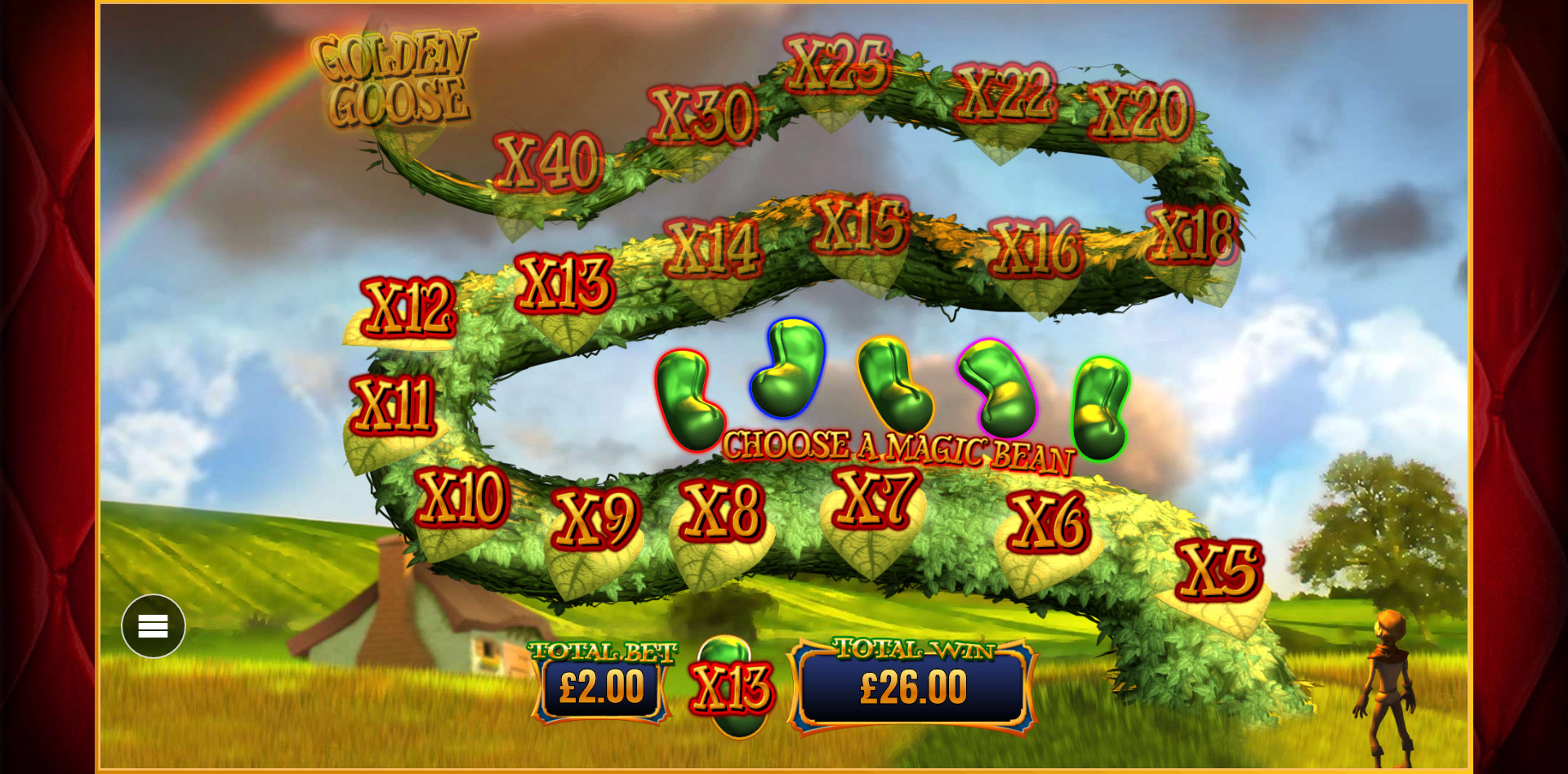 Trail game feature in Wish Upon A Jackpot slot at PlayOJO