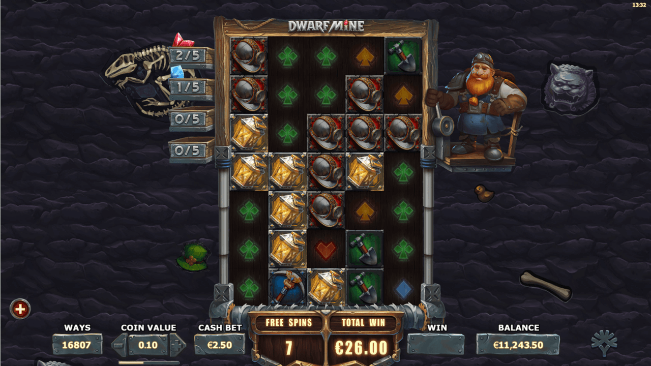 Get money back when you play Dwarf Mine slot at PlayOJO