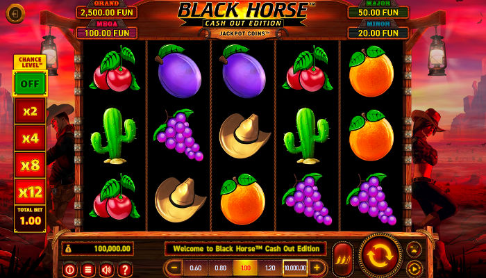 Spela Black Horse Cash out slot online hos PlayOJO
