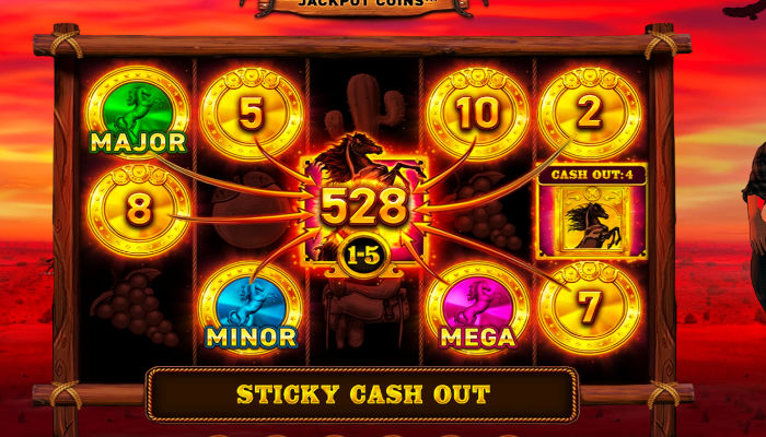 Black horse Cash out slot med Sticky Cash out