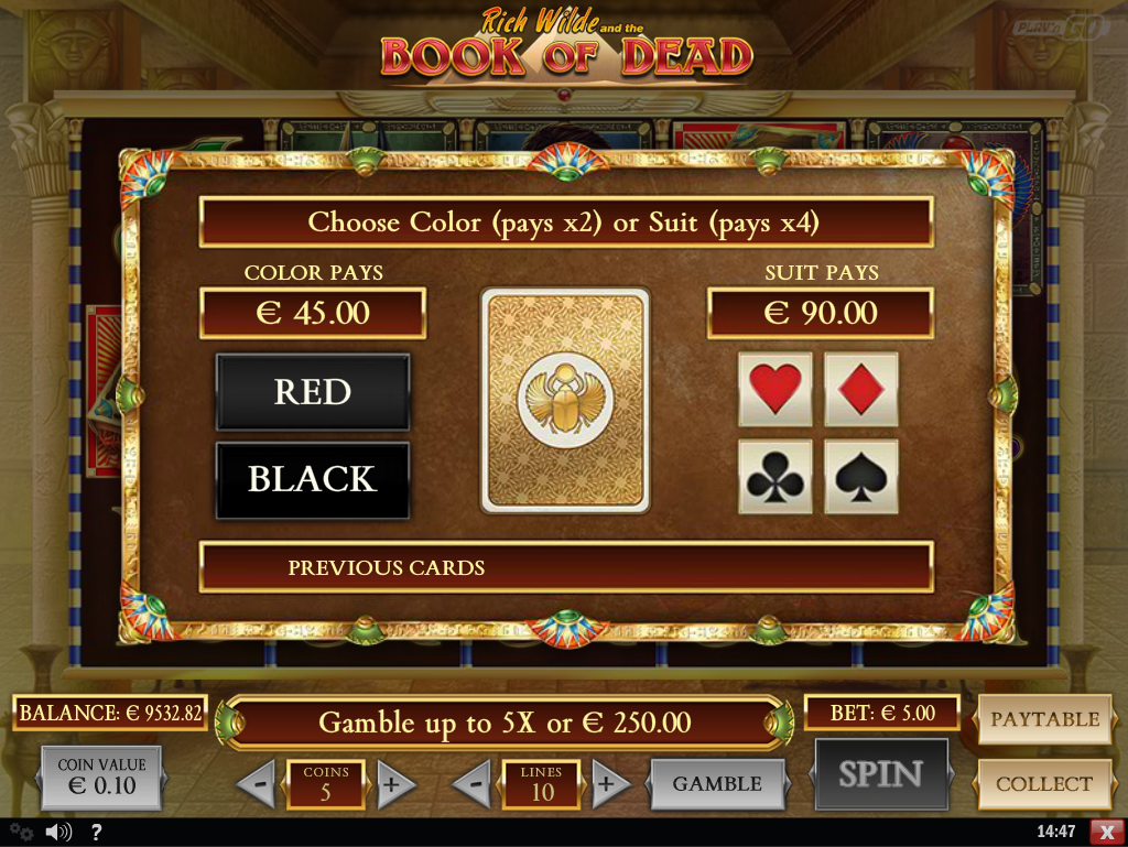 book of dead slot gamble