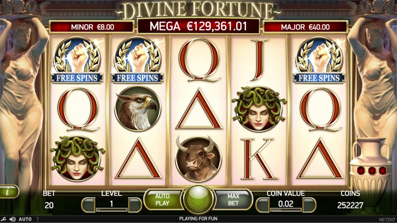 Divine Fortune slot free spins
