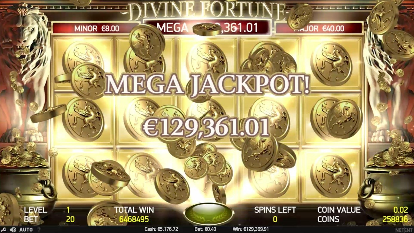 Divine Fortune slot jackpot