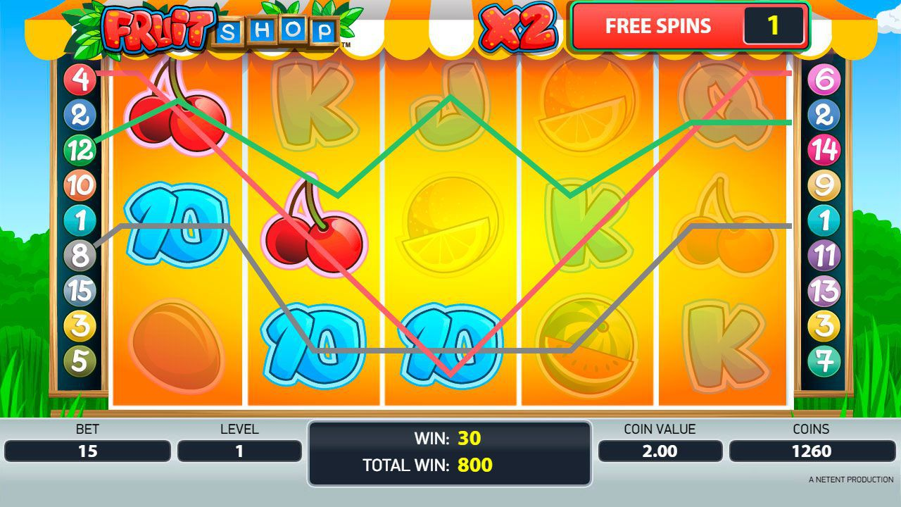 Fruit Shop slot free spins